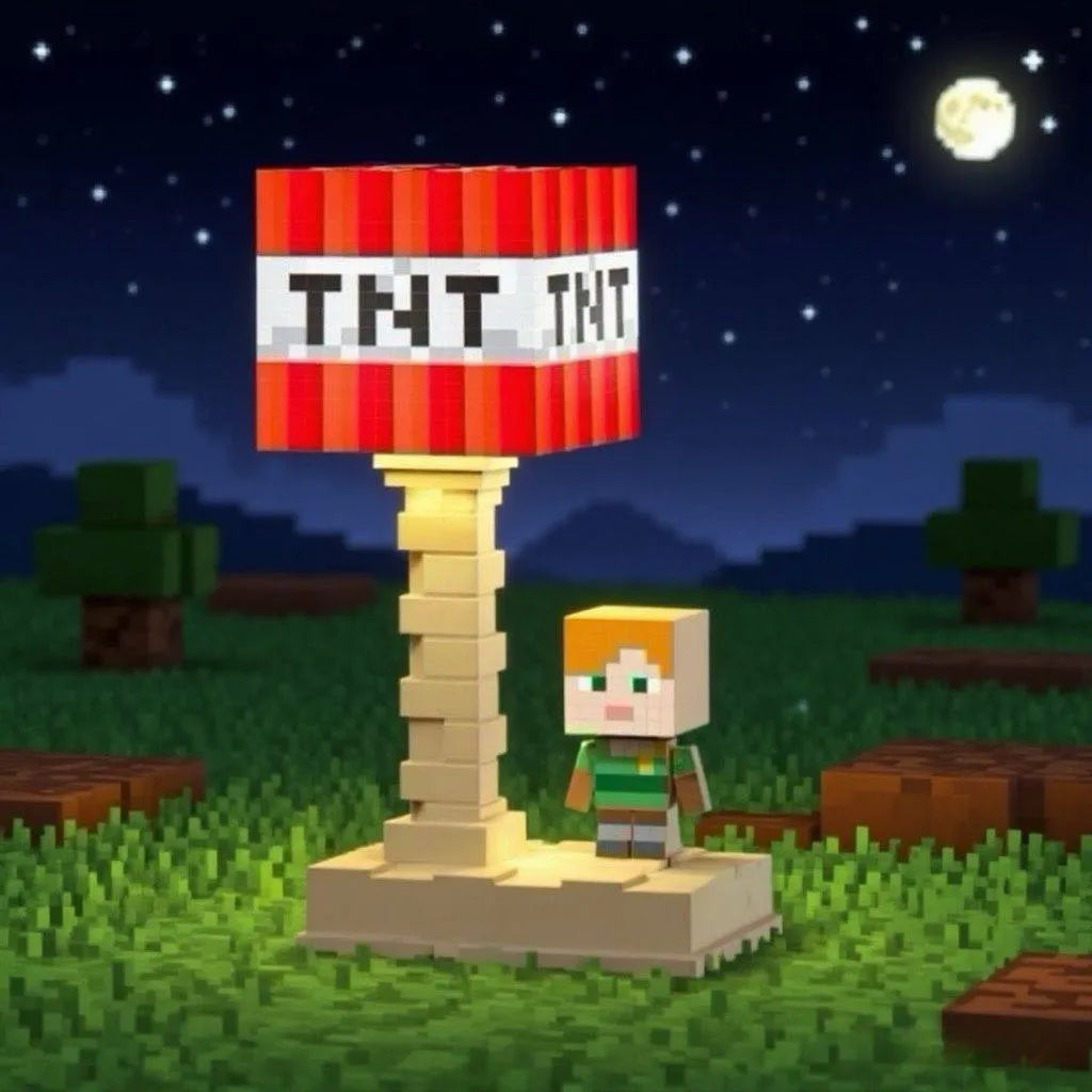 Minecraft Table Lamp - 1pcs