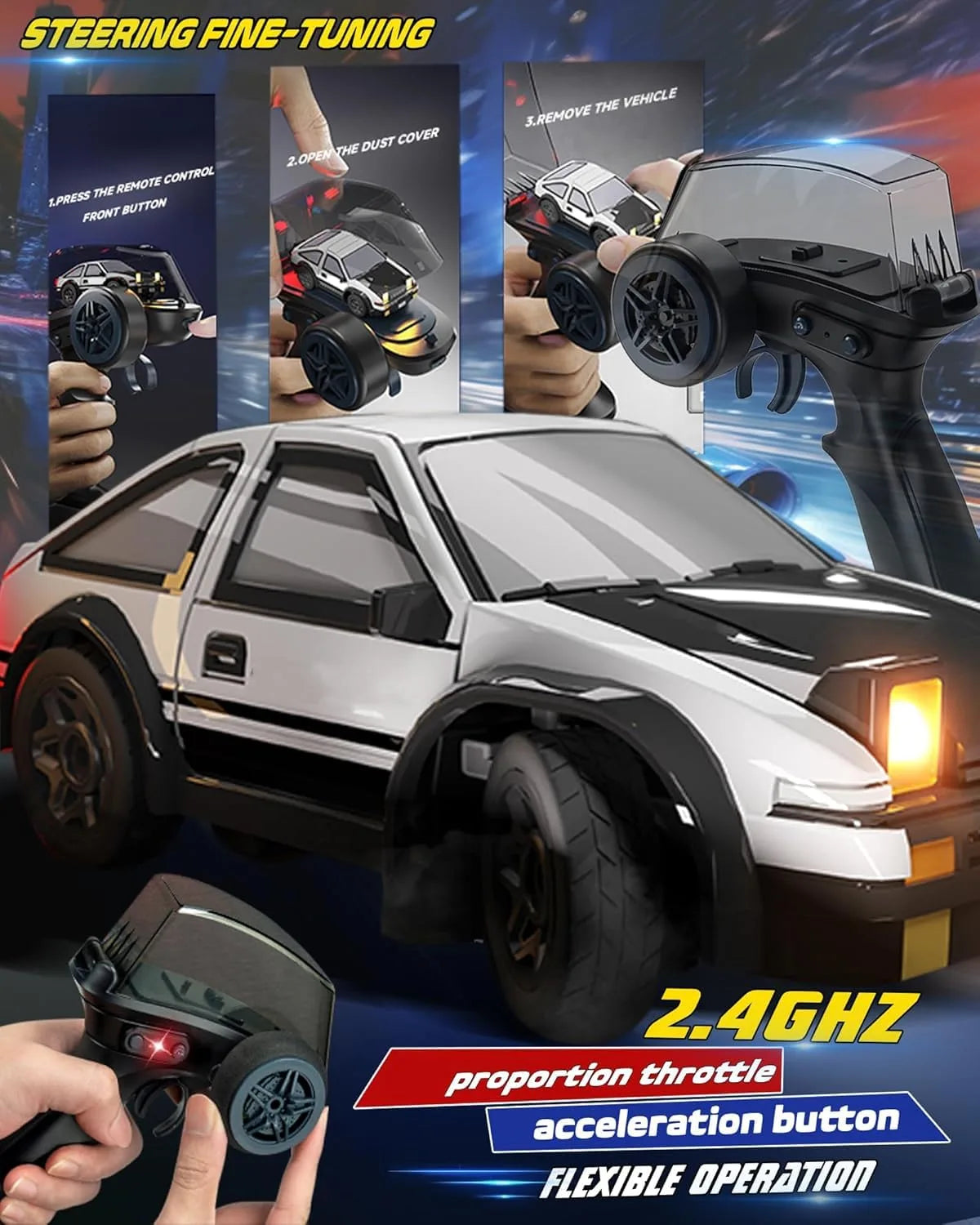 AE86 - Proportional Controlled Drift RC Car