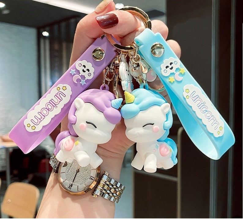 Magical 3D Mermaid and Unicorn Keychains - Set of 2