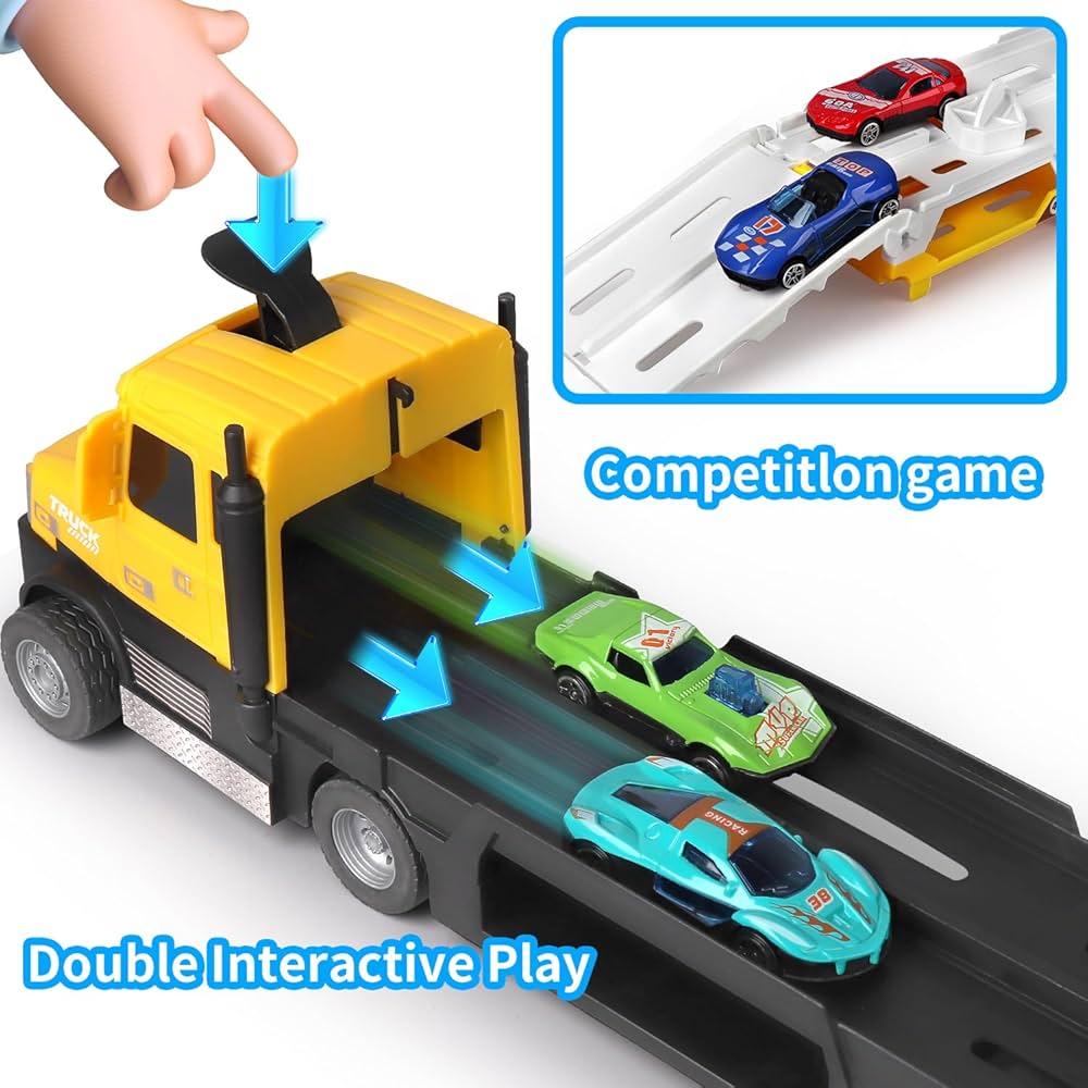 Container Truck - 4.6ft Foldable Track | Ejection Car