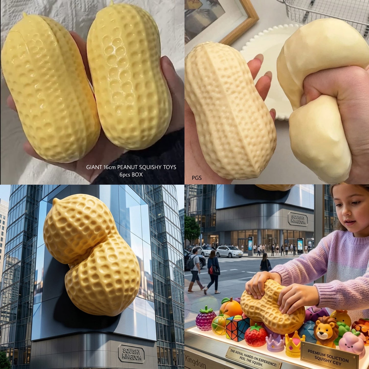 Giant Peanut Squishy 🥜 | 15cm