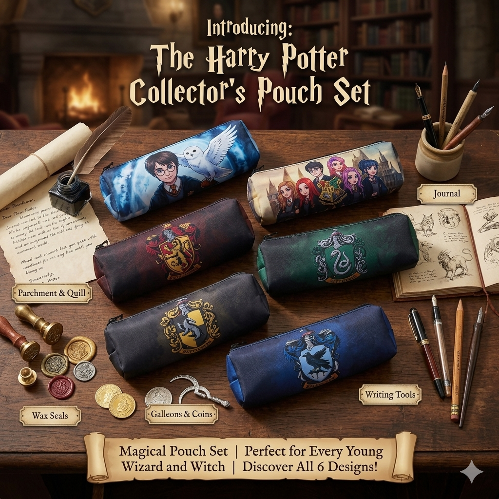 Harry Potter - 6pcs Pouch Set