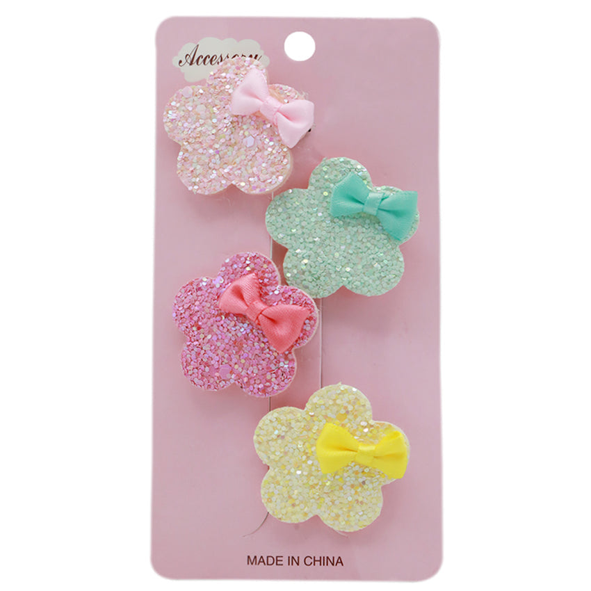 Star with Bow Hairpins - 4pcs