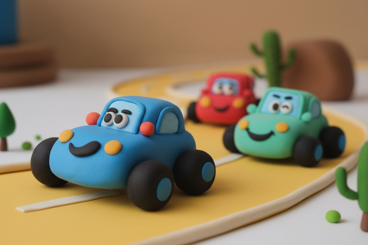 Cars - DIY Pull Back Cars Air Clay