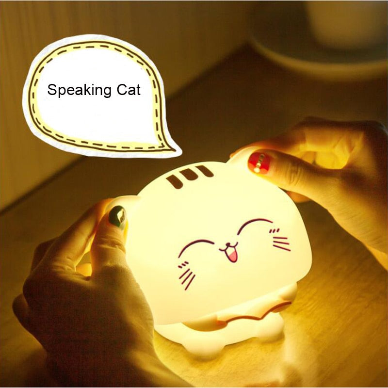 Reading Kitty - Silicone Lamp