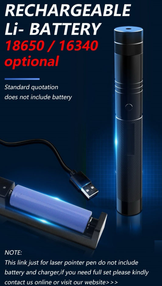 Green Laser Pointer Adjustable Focus Laser Light with Star Head