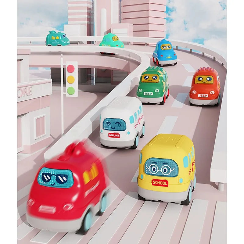 Cartoon Vehicle - Big Mat with Sliding Car Set with Music, Light