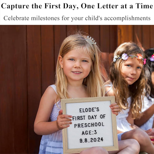 PVC Wooden Letter Board - 10”x10”