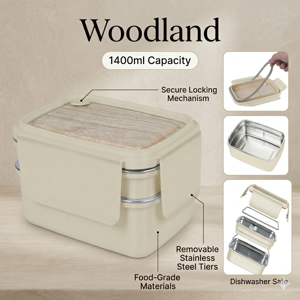 Woodland - Double Decker lunchbox | 1400ml