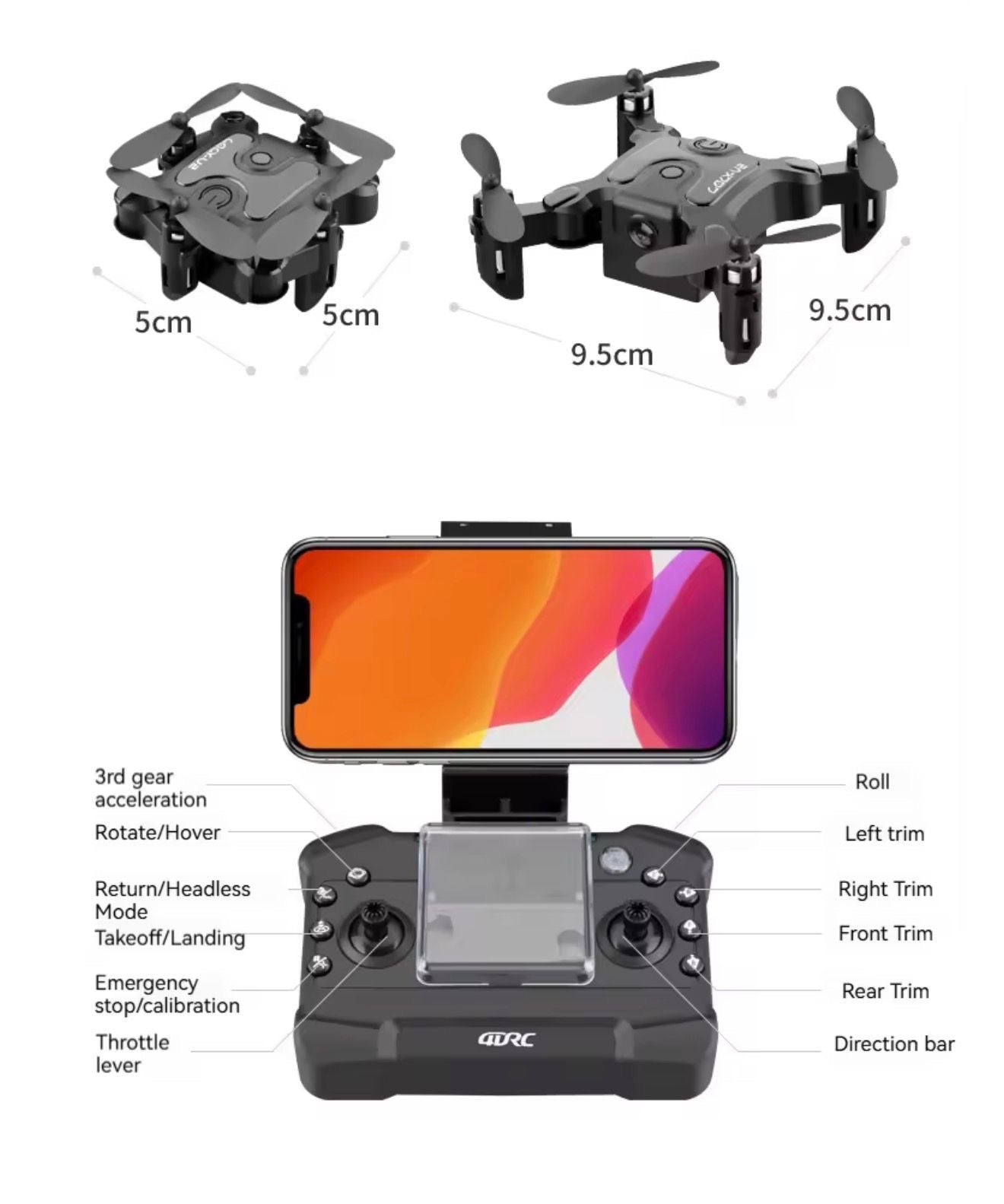 4DRC - 4D-V2 Wifi Drone | Motion Camera | Voice Control