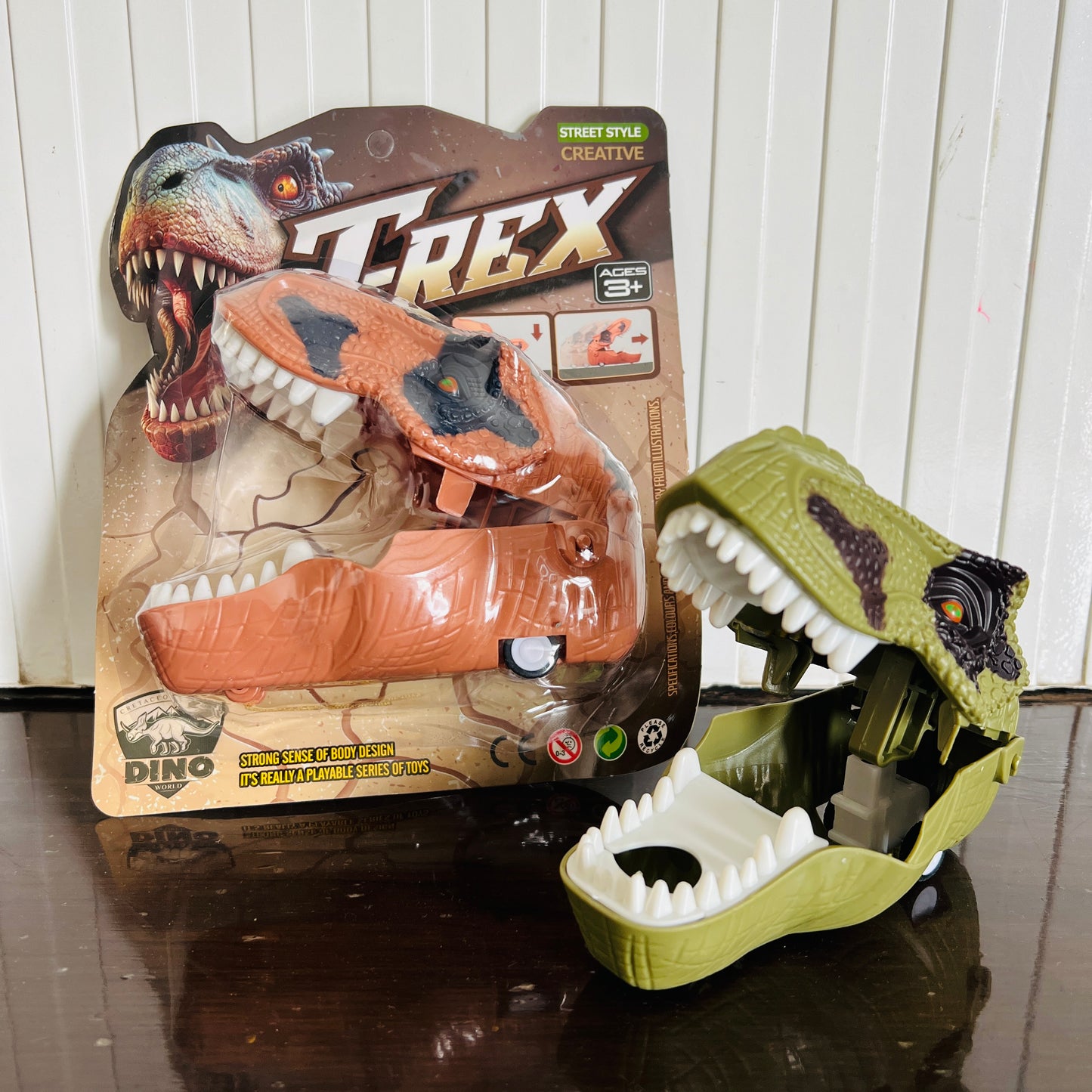 T-Rex | Dino Car | Push and Goooo !!