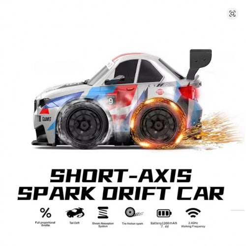 Fire Car - High-Speed RC Drift Car with Sparkling