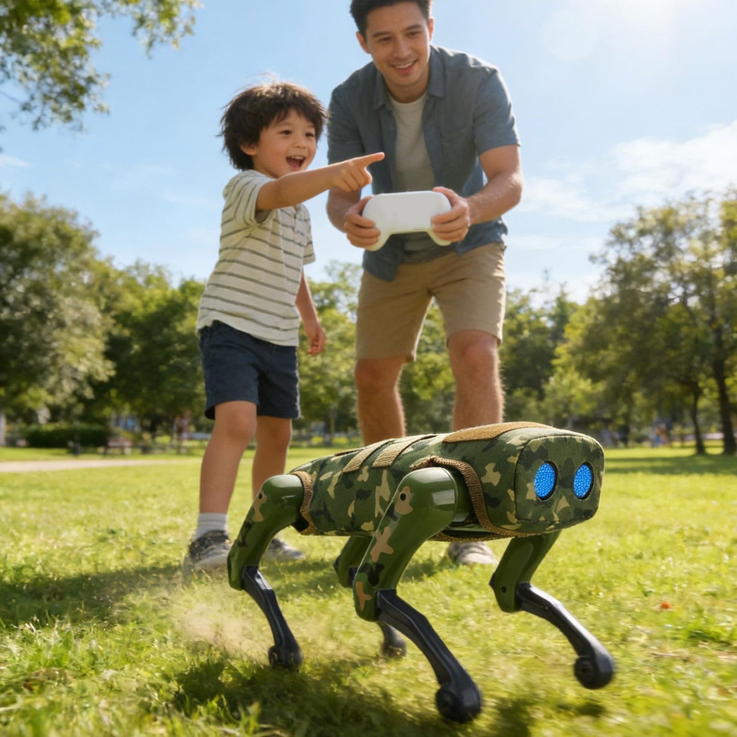 AI Smart Robot Dog Toy 2-in-1 Programmable RC & App Control | Voice Command, Music, Dancing, Storytelling