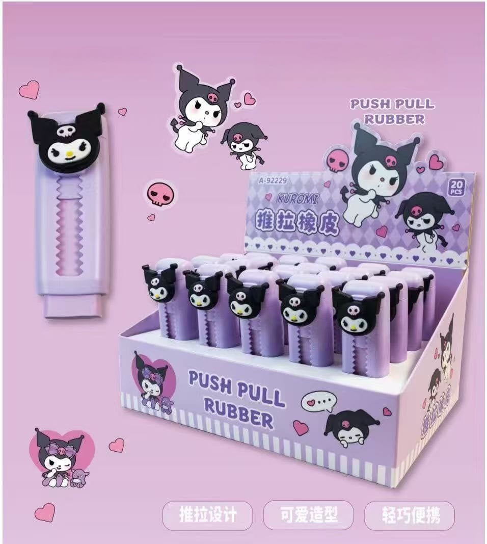 Stitch-Kuromi Pushing Eraser