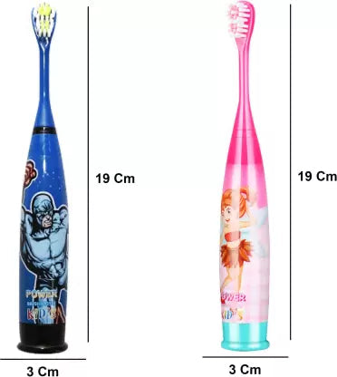 Cartoon Printed Extra Soft Electric Battery Powered Toothbrush for Kids