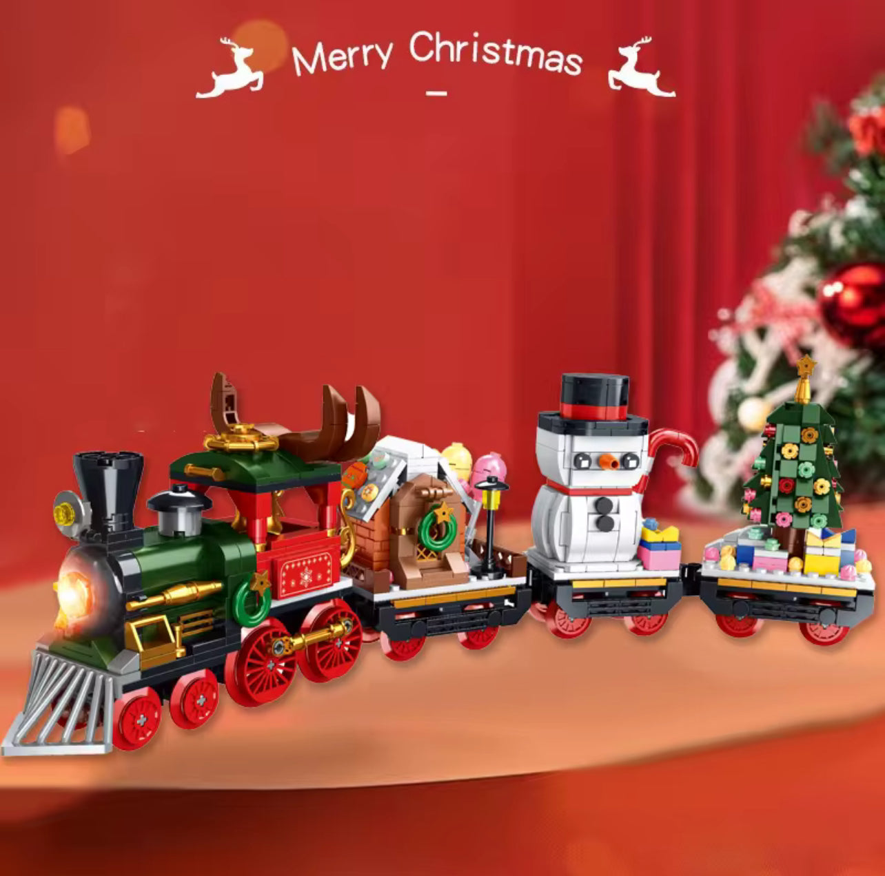 Christmas Train - 868Pcs DIY | 4-in-1 Building Block Set