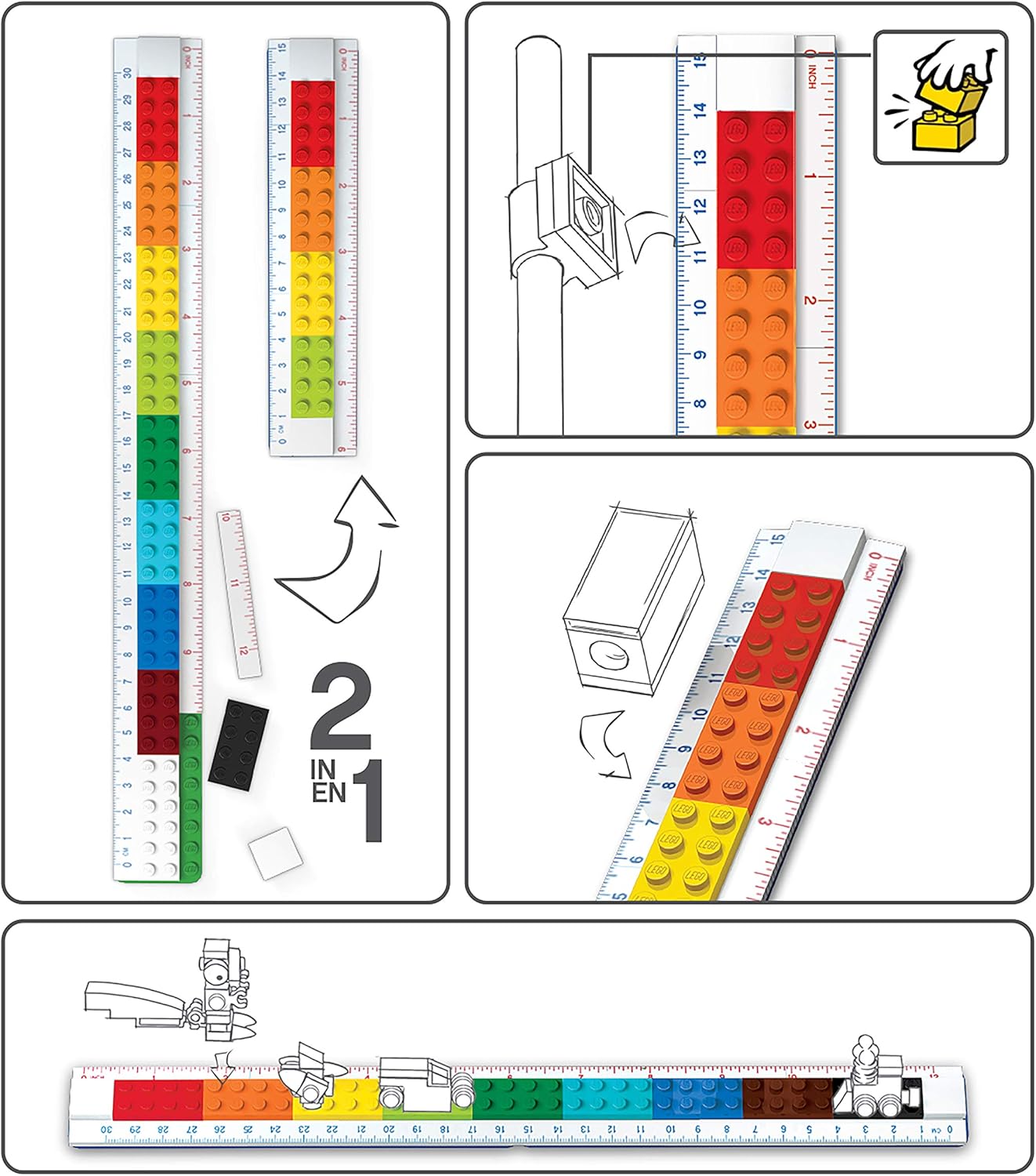 Building Bricks Ruler - 12”