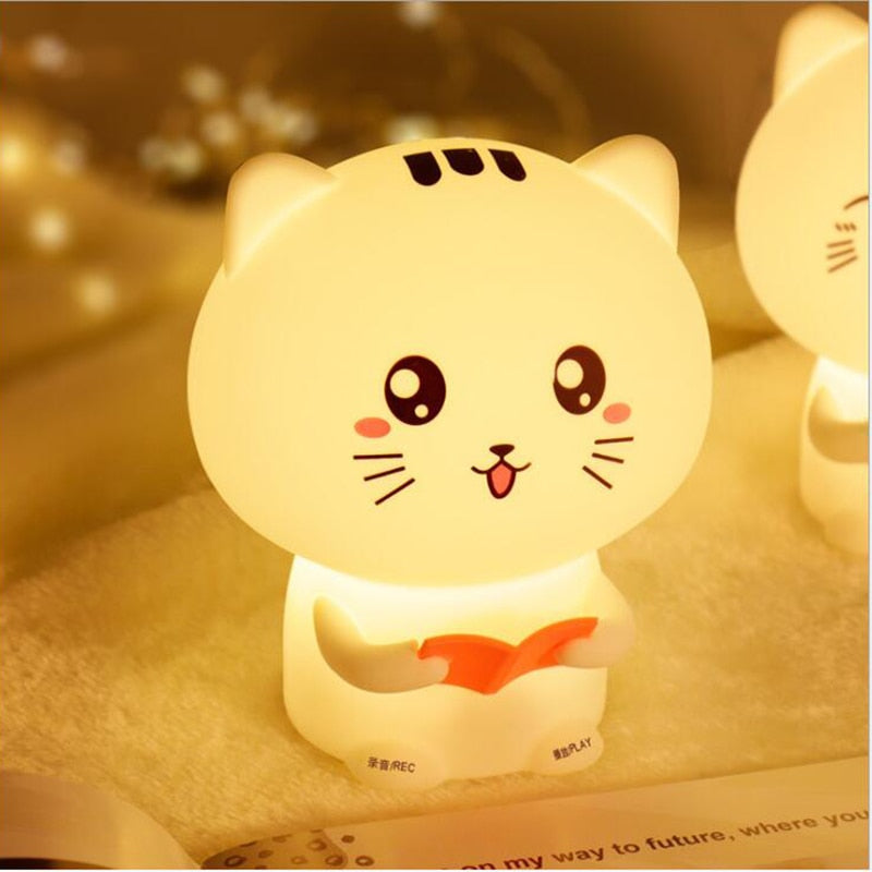 Reading Kitty - Silicone Lamp