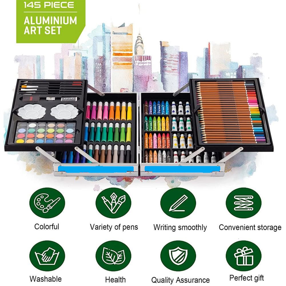 Unicorn Theme 145pcs Art Painting Trunk for Kids & Adults