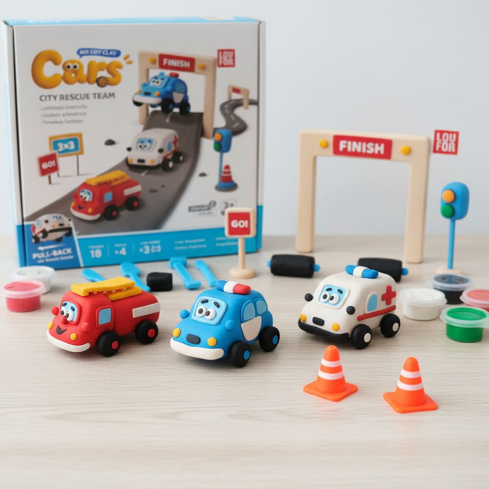 Cars - DIY Pull Back Cars Air Clay