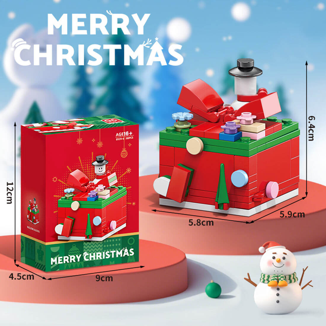 Christmas Bricks - 6-in-1 Snow House Gift Box (612PCS)