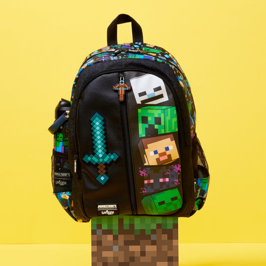 Smiggle - 16” Minecraft Classic Backpack
