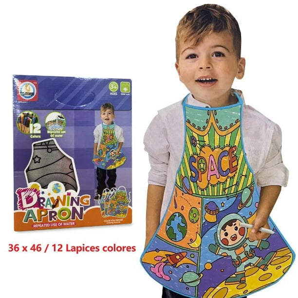 Kids Art Apron | Reusable | Colours included