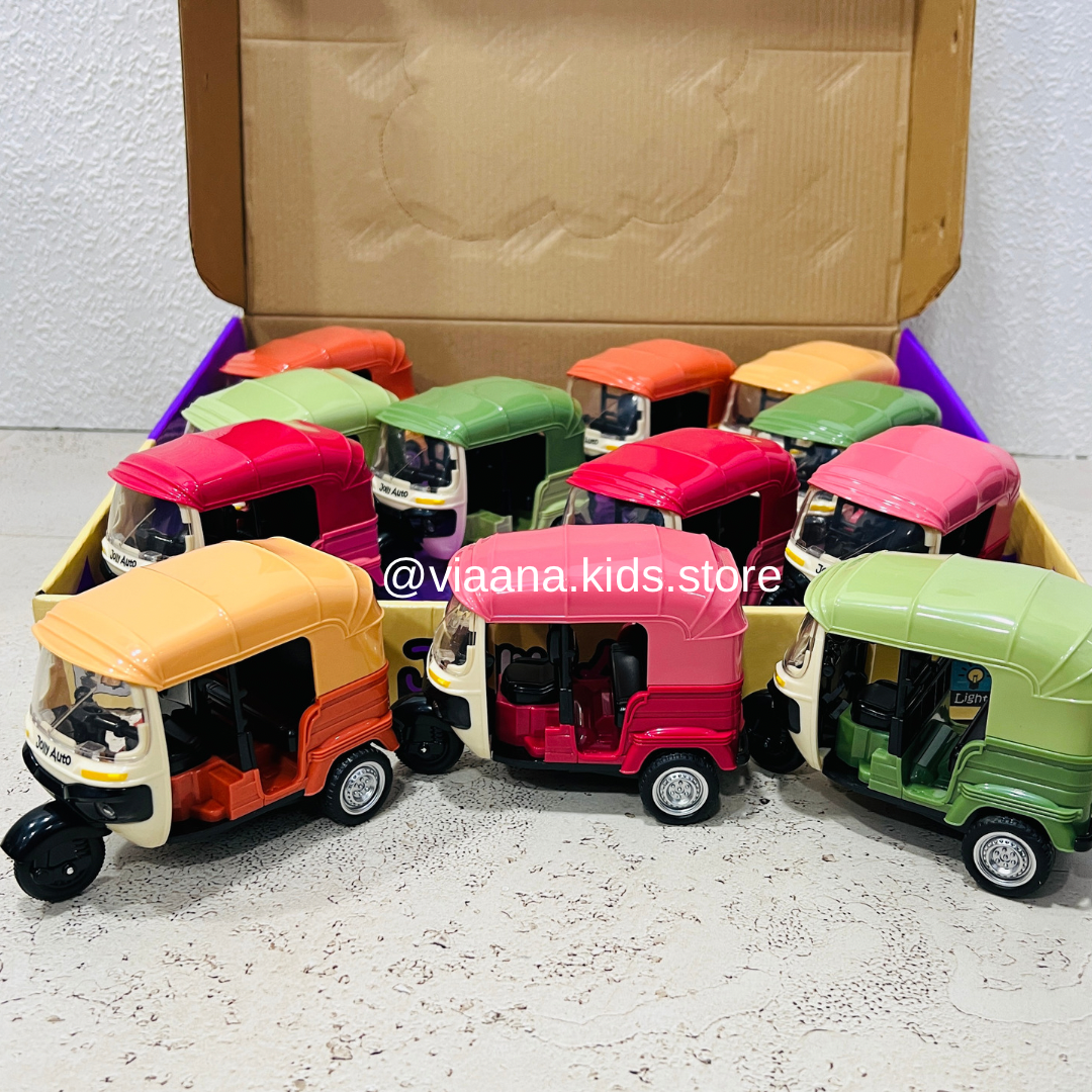 Auto Rickshaw - Musical Pull-Back Toy