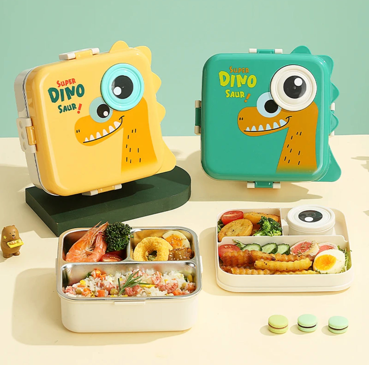 Dino Eye - Spill Free Steel Lunch Box