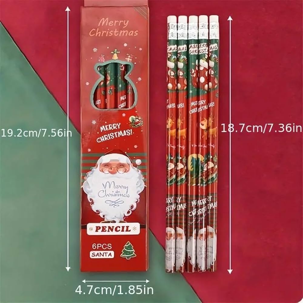 Christmas Pencils - 12pcs