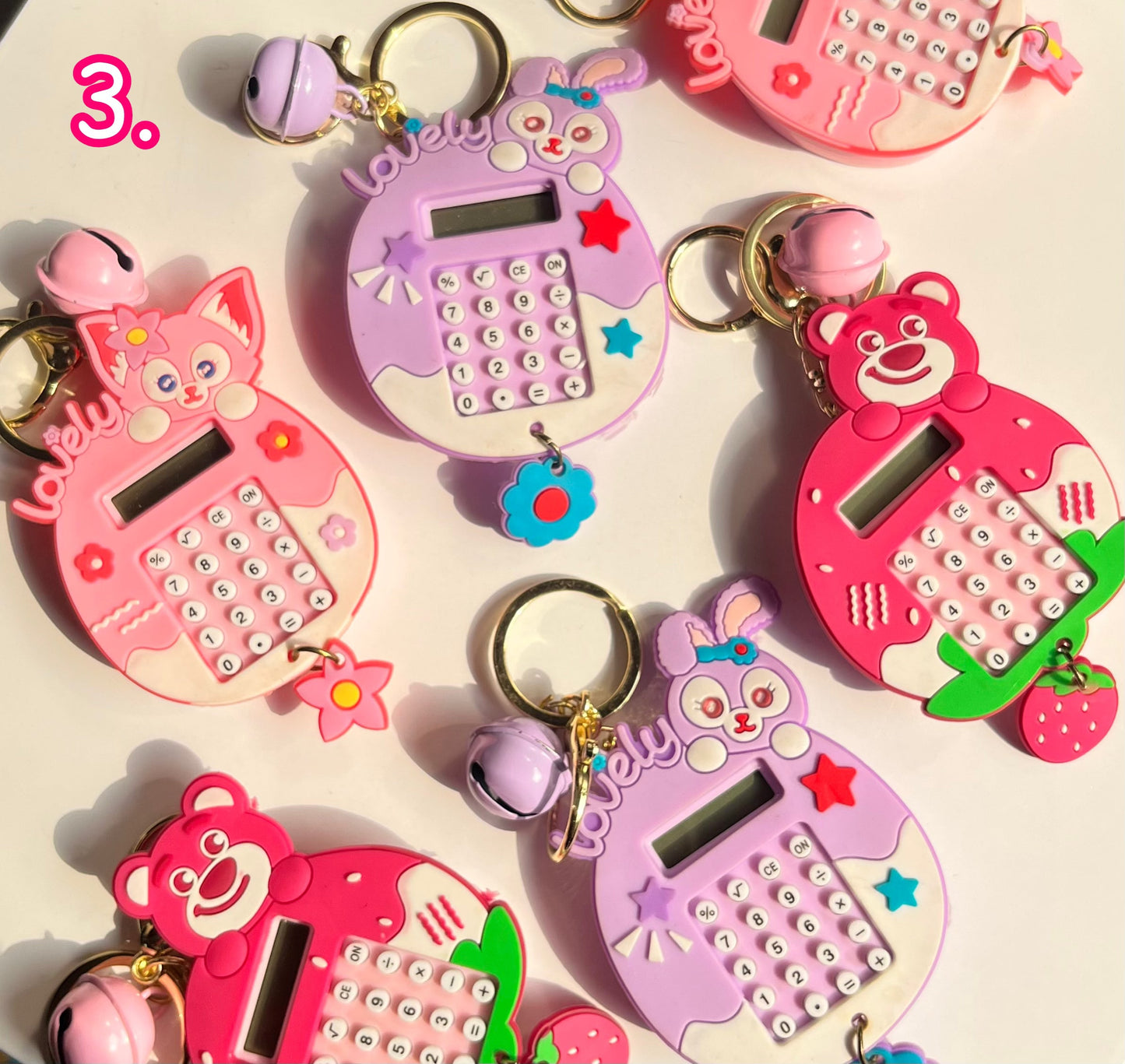 Cute Keychain with Calculator and Game