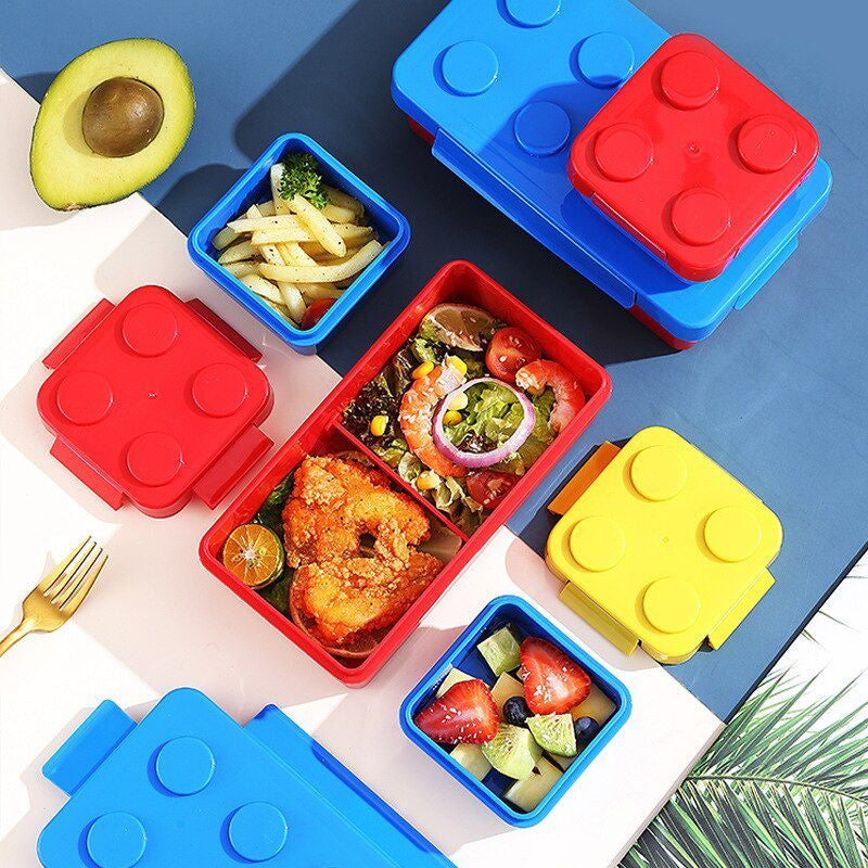 Block and Bites - Perfect Leakproof, BPA Free Lego Snackbox