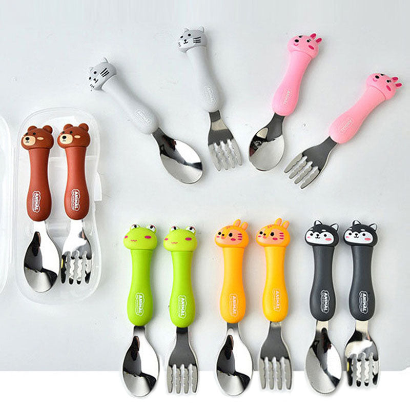 Toddler Utensils - Kids Spoon And Fork Set