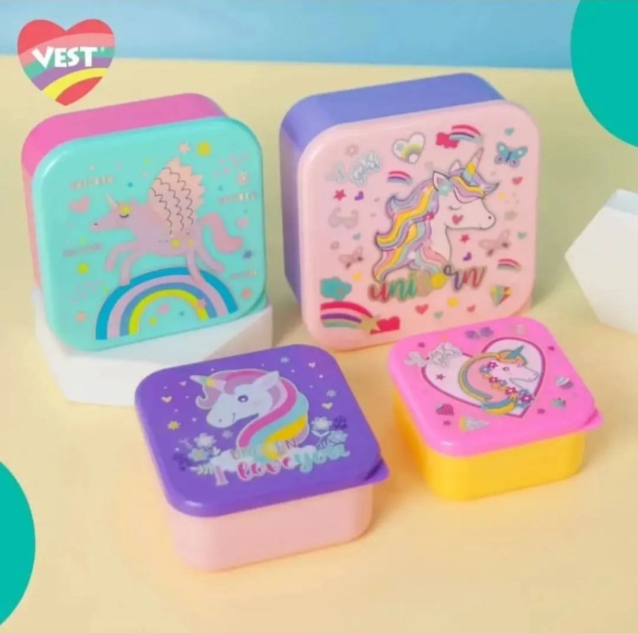 Vest - Lunchbox Set | 4pcs | BPA Free