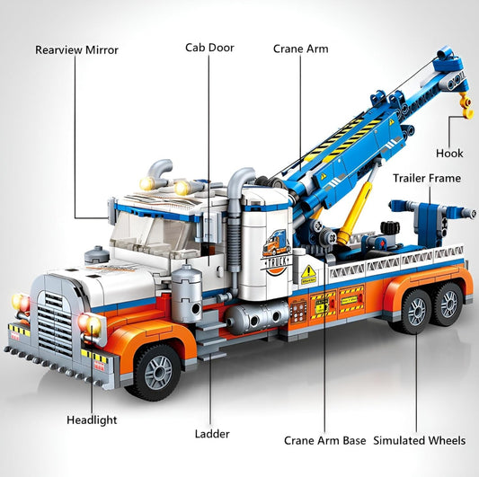 Tow Truck Building Block Set - 781pcs