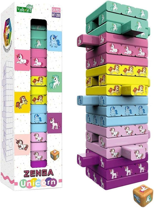 Kids Zenga | 54pcs Wooden Tumbling Blocks