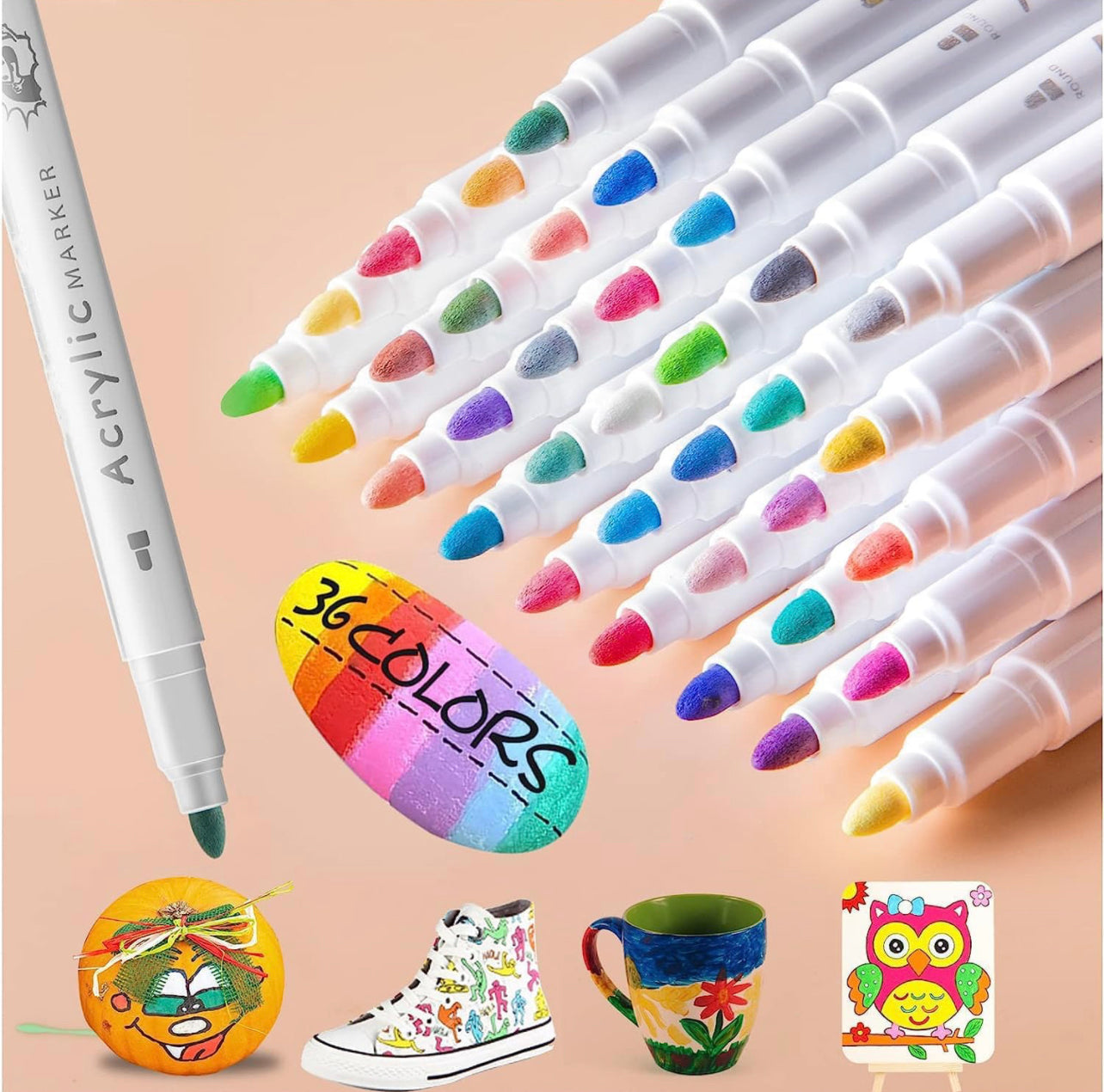36pcs Acrylic Marker - Paint Anywhere – Viaana Kids Store