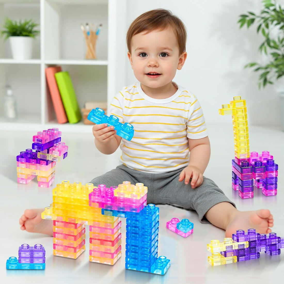 Gummy Blocks - 40pcs | Montessori, Sensory, Squishy and Stretchable | PreBooking (approx 10th June)