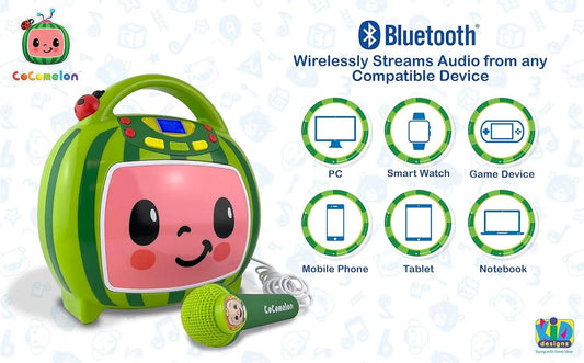 Cocomelon Bluetooth Karaoke Machine