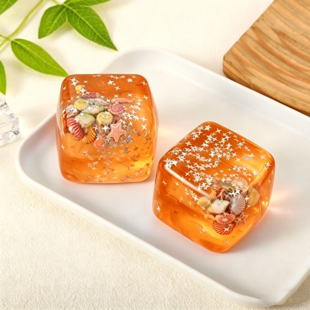 Ocean World - Squishy Ice Cube with Shells | 1pcs