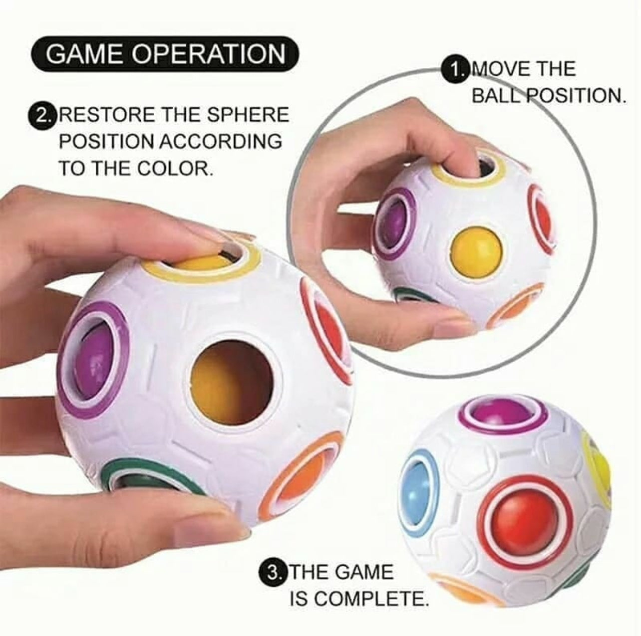 Rainbow Puzzle Ball