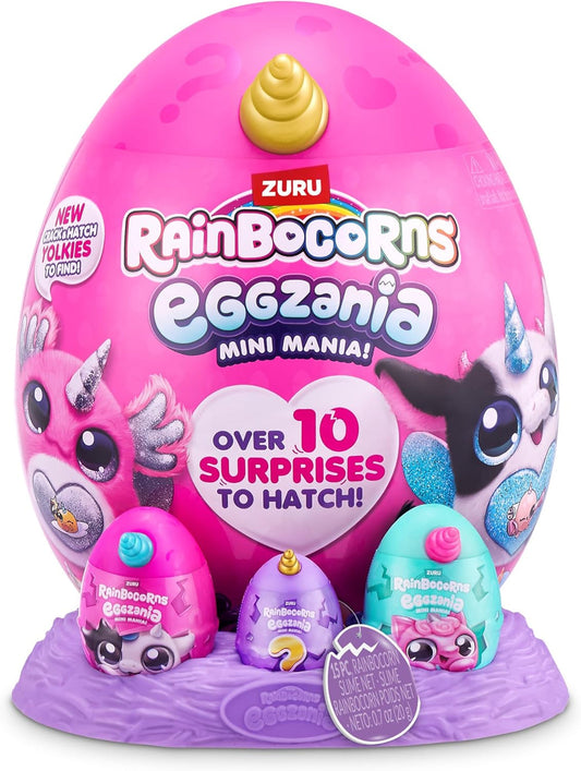Zuru Rainbocorns - Eggzania Mini Mania, 10 surprise
