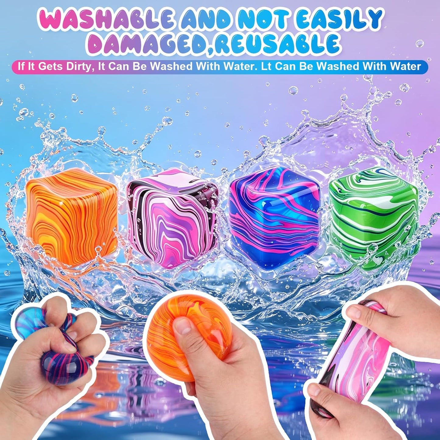 Cube Squeeze Ball - Swirl Edition | 1pcs