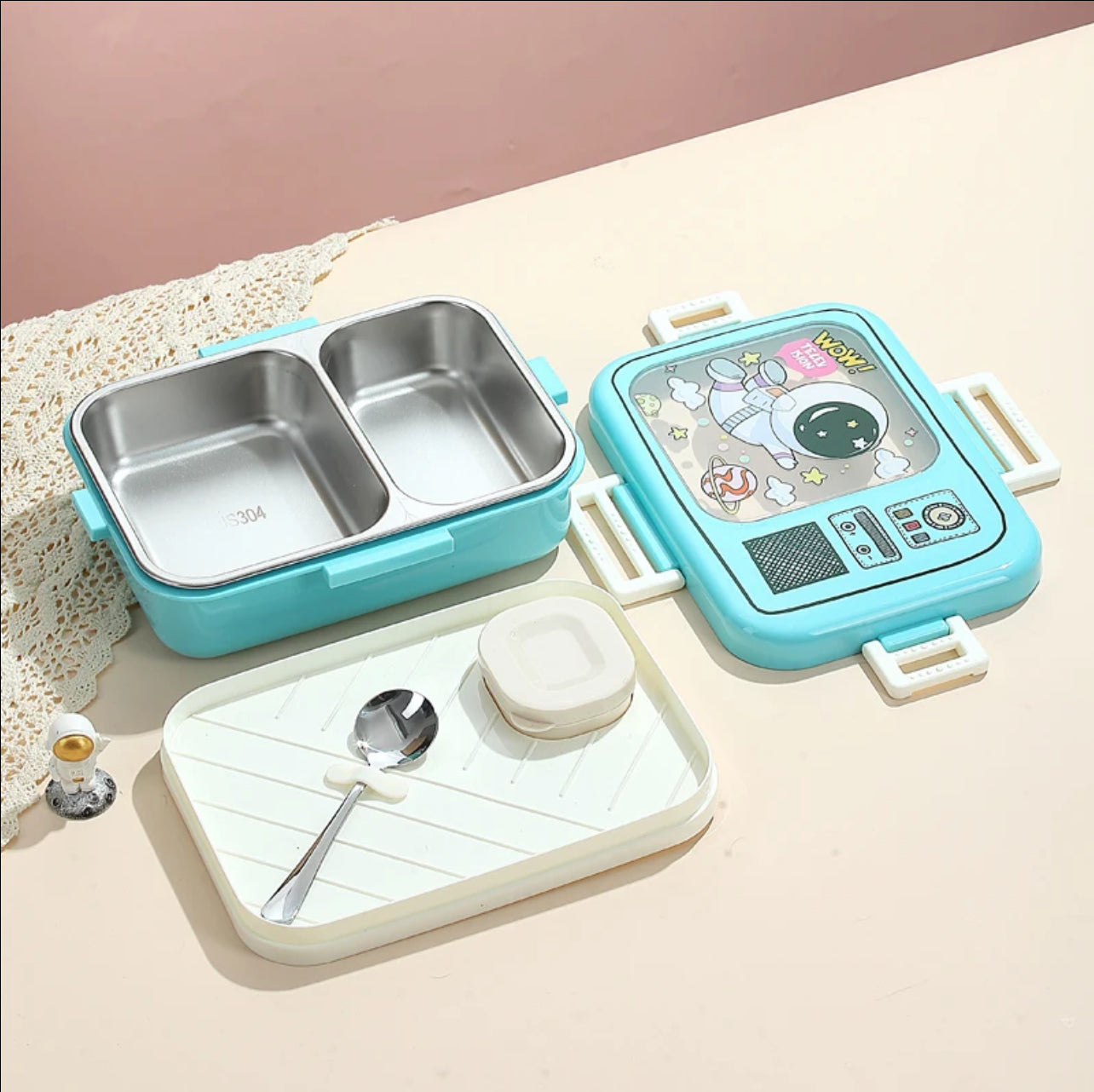 Retro TV Lunchbox - 2 Compartments