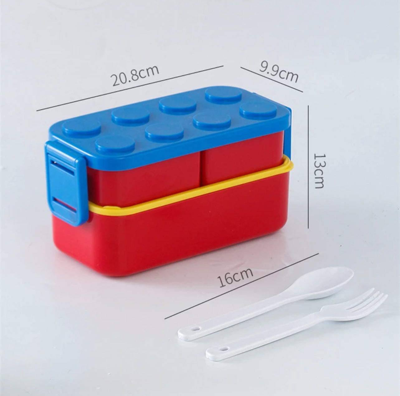 Double Blocks - BPA Free Brick Snackbox | 1100ml