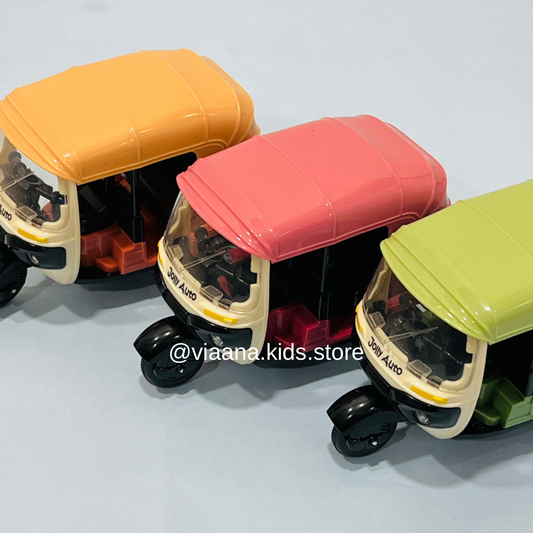 Auto Rickshaw - Musical Pull-Back Toy