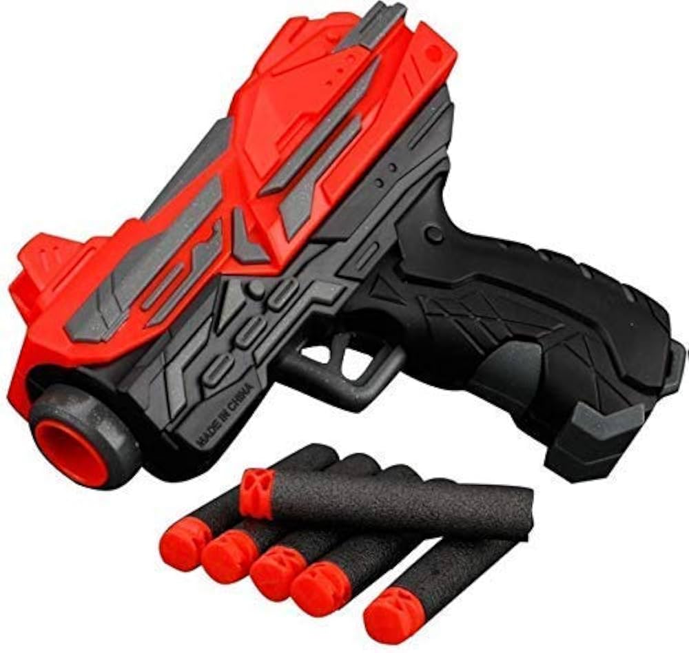 Twin Mini Bullet Gun - 14 Soft Foam Bullets