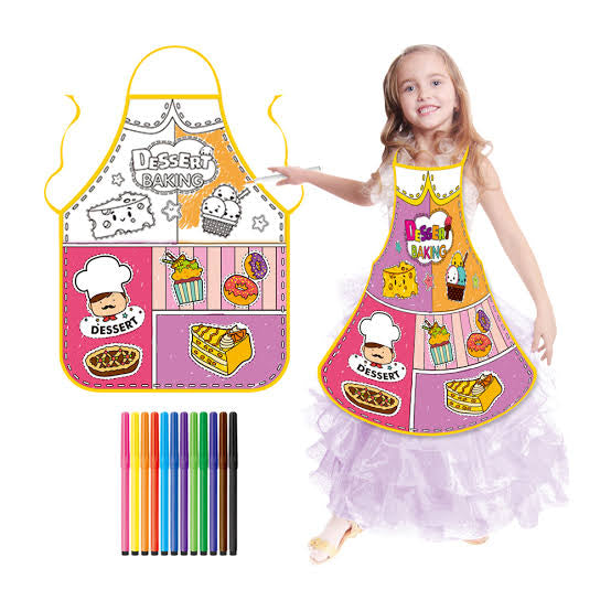 Kids Art Apron | Reusable | Colours included