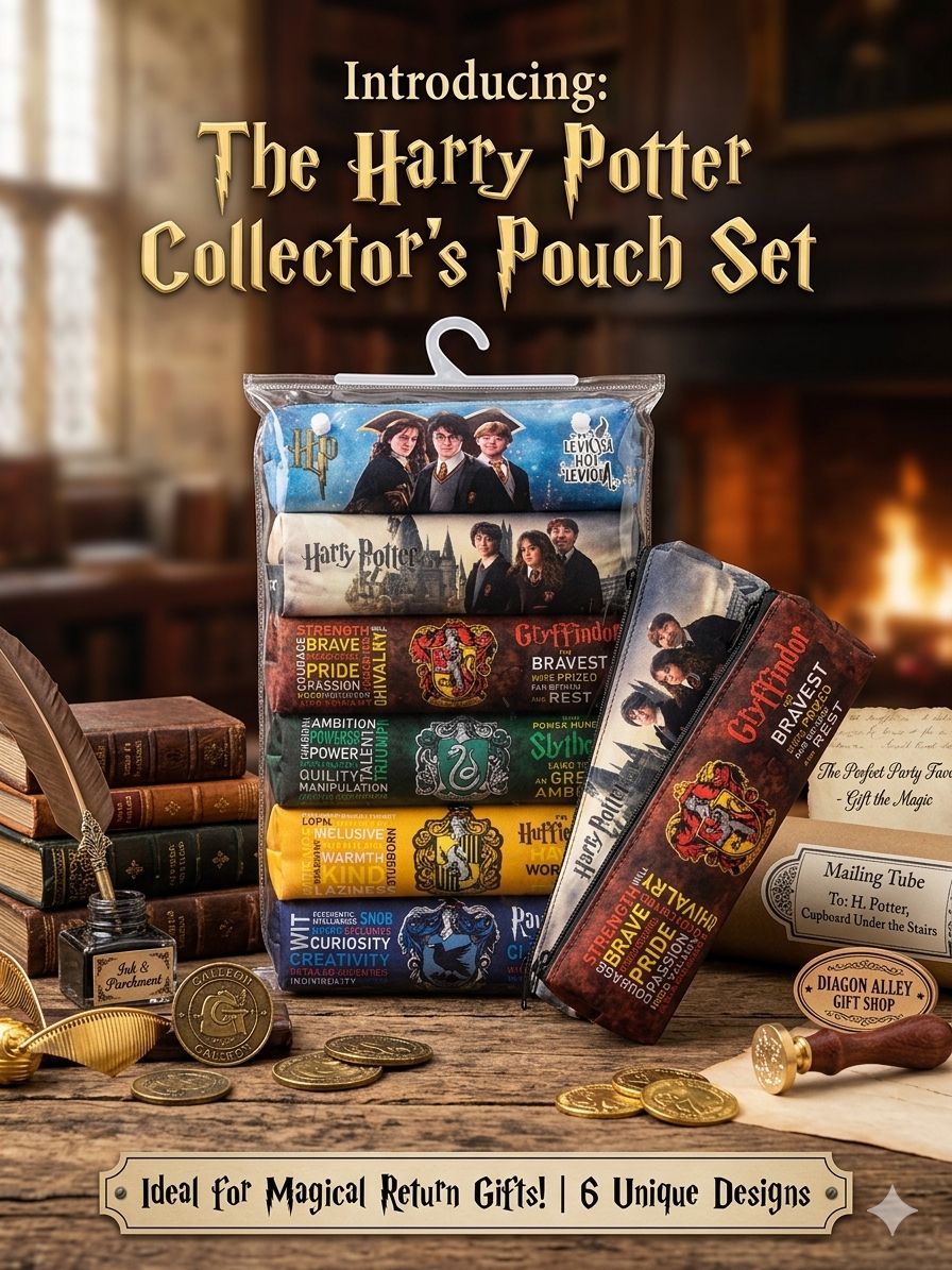 Harry Potter - 6pcs Pouch Set