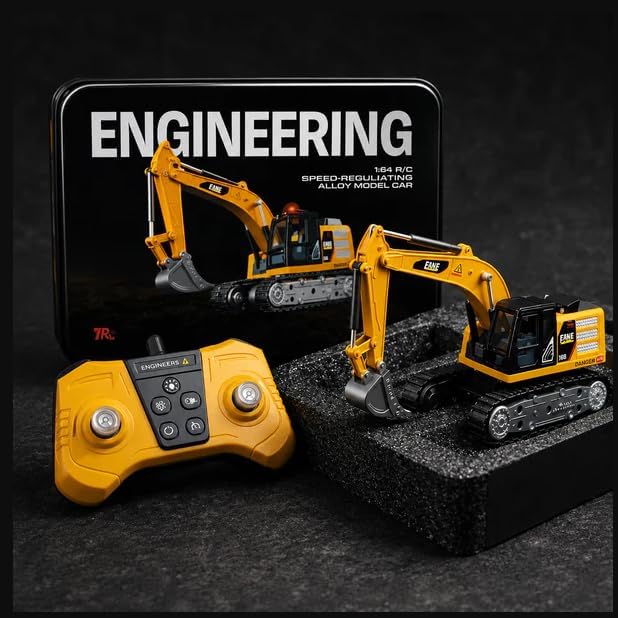 Trasped - 1:64 RC Excavator | R/C with Light and Sound (Copy)